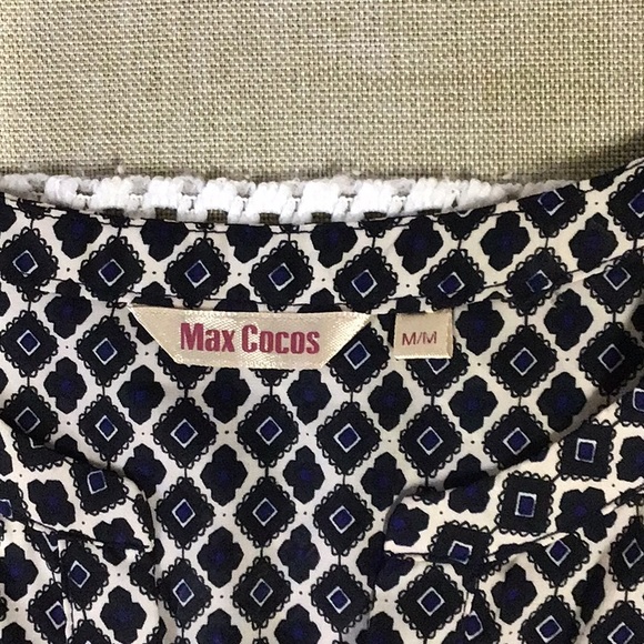 Max Cocos blue and white design tunic blouse - Picture 6 of 11